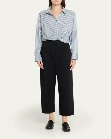 A.L.C. Leo Striped Twist-Front Top | Thumbnail 2