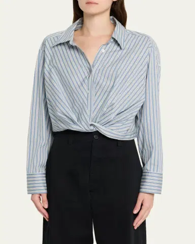 A.L.C. Leo Striped Twist-Front Top | Thumbnail 4