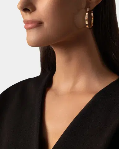Nouvel Heritage 18K Monday Morning Mood Hoop Earrings | Thumbnail 2