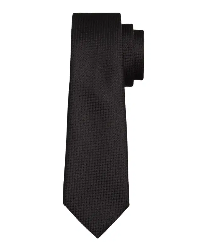 TOM FORD Men 's Tonal Basketweave Jacquard Silk Tie