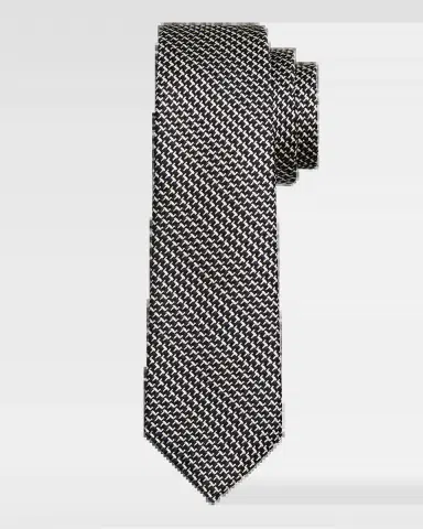 Tom Ford Men's Tricolor Woven Silk Tie | Thumbnail 2