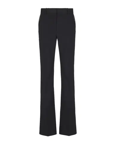 Balmain Men 's Straight-Leg Trousers with Crystal Embroidery | Thumbnail 1