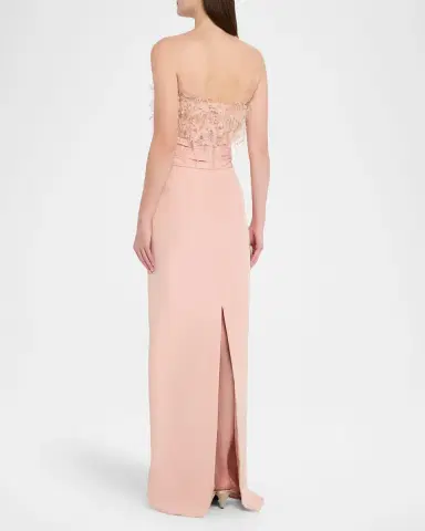 Oscar de la Renta Strapless Dramatic Point D'esprit Silk Column Gown | Thumbnail 13 Oscar de la Renta Strapless Dramatic Point D'esprit Silk Column Gown | Thumbnail 13