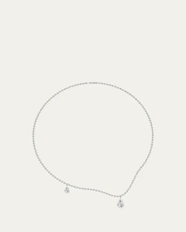Unsaid Tear Lab-Grown Diamond Curve Necklace