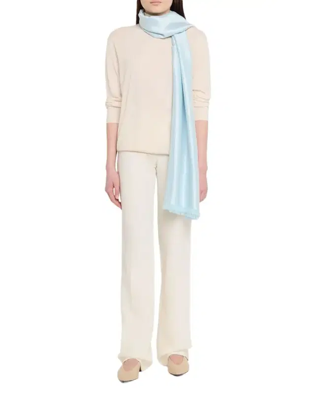 Carolyn Rowan Metallic Cotton and Viscose Shawl
