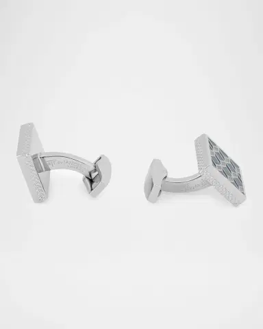 Tateossian Men 's Square 3D Cube Enamel Cufflinks | Thumbnail 2 Tateossian Men 's Square 3D Cube Enamel Cufflinks | Thumbnail 2