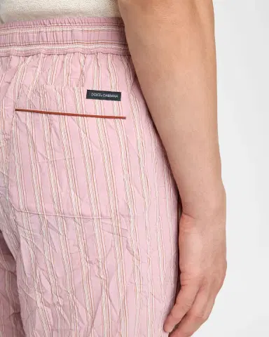 Dolce & Gabbana Men's Multi-Stripe Drawstring Lounge Pants | Thumbnail 5 Dolce & Gabbana Men's Multi-Stripe Drawstring Lounge Pants | Thumbnail 5