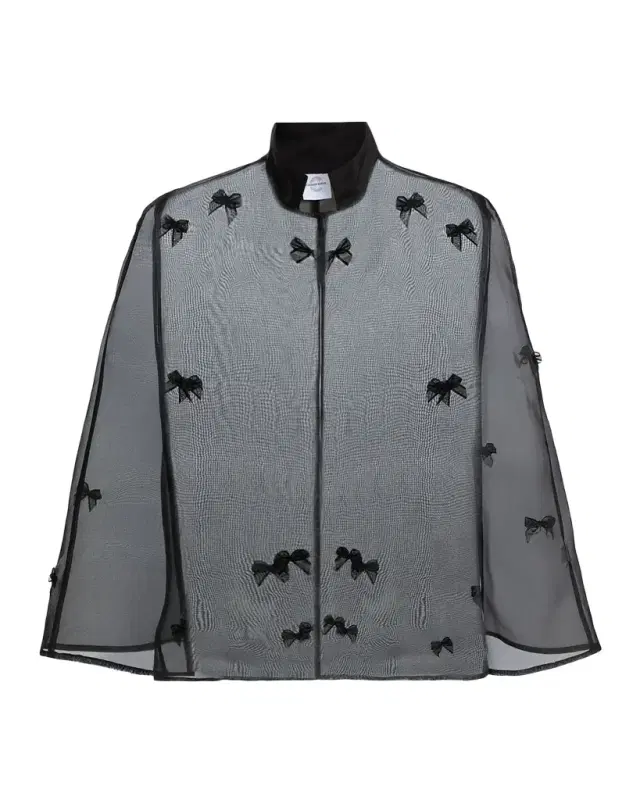 Carolyn Rowan Bow Silk Organza Cape