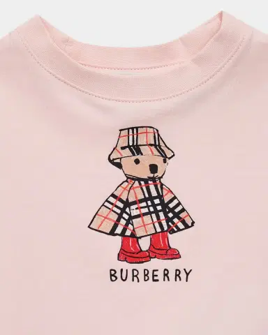 Burberry Girl's Rainy Day Bear Cotton T-Shirt, Size 6M-3 | Thumbnail 2 Burberry Girl's Rainy Day Bear Cotton T-Shirt, Size 6M-3 | Thumbnail 2
