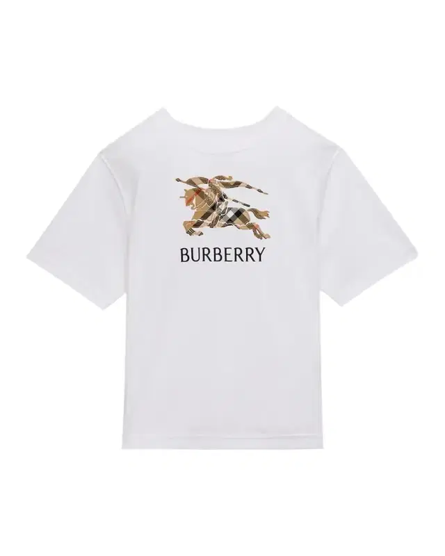 Boy 's Embroidered EKD Check Cotton T-Shirt, Size 4-14
