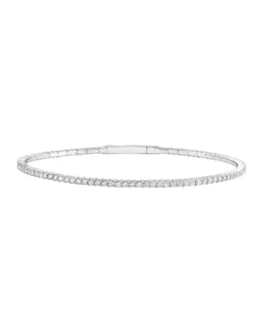 Neiman Marcus Diamonds 18K Yellow Gold Diamond Flex Bangle | Thumbnail 1