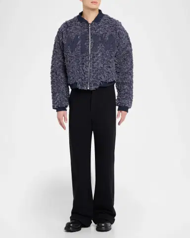 WHO DECIDES WAR Men's Husk Distressed Bomber Jacket | Thumbnail 2 WHO DECIDES WAR Men's Husk Distressed Bomber Jacket | Thumbnail 2