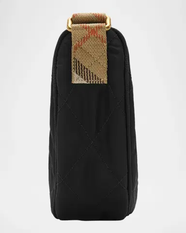 Burberry Horseshoe Quilted Nylon Crossbody Bag | Thumbnail 4 Burberry Horseshoe Quilted Nylon Crossbody Bag | Thumbnail 4