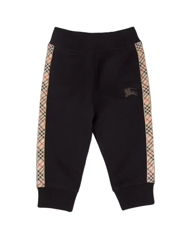 Burberry Boy 's Check-Trim Cotton Jogging Pants, Size 6M-2