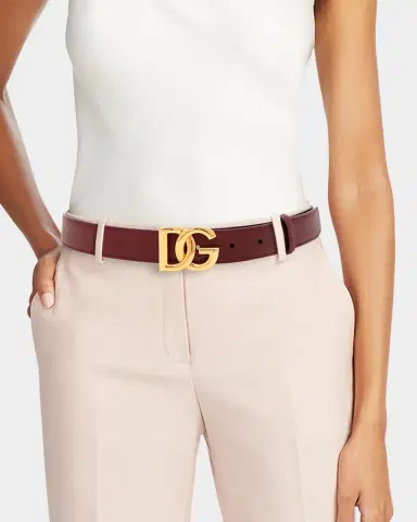 Dolce & Gabbana DG Logo Leather Belt | Thumbnail 2 Dolce & Gabbana DG Logo Leather Belt | Thumbnail 2