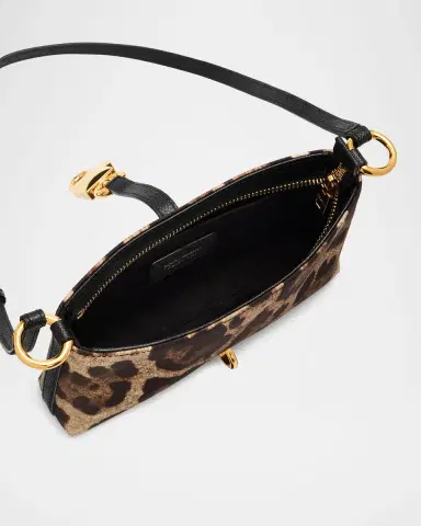 Dolce & Gabbana Lock Leopard-Print Shoulder Bag | Thumbnail 4