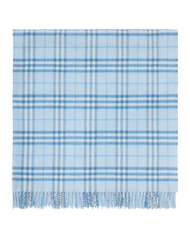 Burberry Check Wool Baby Blanket
