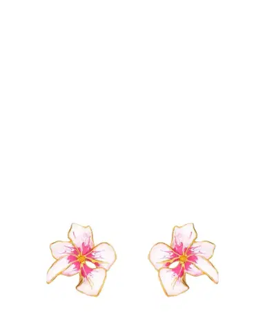Oscar de la Renta Cyclamen Small Stud Earrings, Pink | Thumbnail 1 Oscar de la Renta Cyclamen Small Stud Earrings, Pink | Thumbnail 1