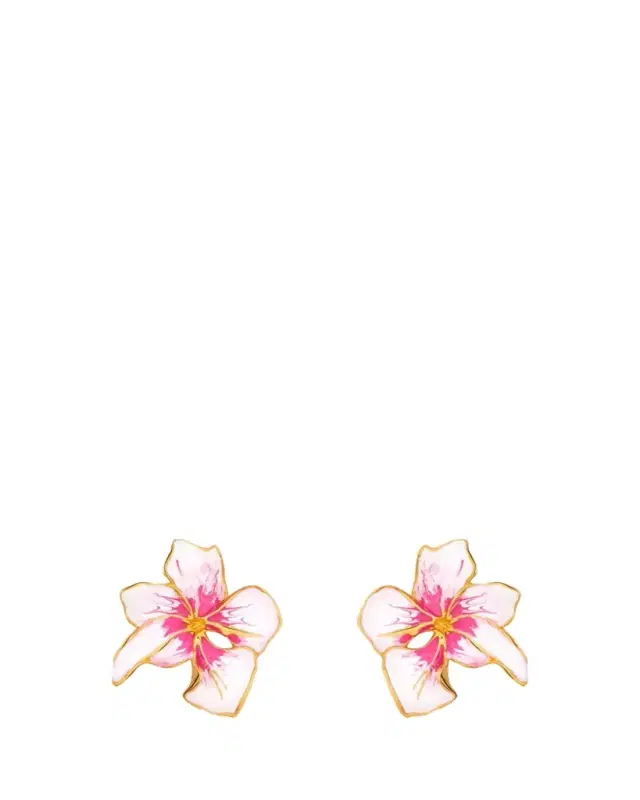 Oscar de la Renta Cyclamen Small Stud Earrings, Pink