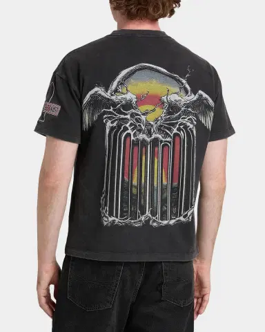 Who Decides War Men's Moon Jersey Graphic T-Shirt | Thumbnail 3 Who Decides War Men's Moon Jersey Graphic T-Shirt | Thumbnail 3