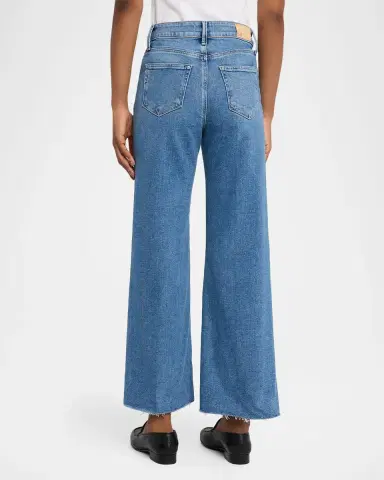 PAIGE Anessa Wide Raw-Hem Jeans | Thumbnail 3 PAIGE Anessa Wide Raw-Hem Jeans | Thumbnail 3