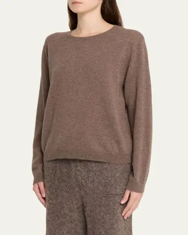 Majestic Filatures Crewneck Cashmere Sweater | Thumbnail 4 Majestic Filatures Crewneck Cashmere Sweater | Thumbnail 4