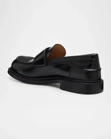 Bottega Veneta Men's Haddock Leather Penny Loafers | Thumbnail 2