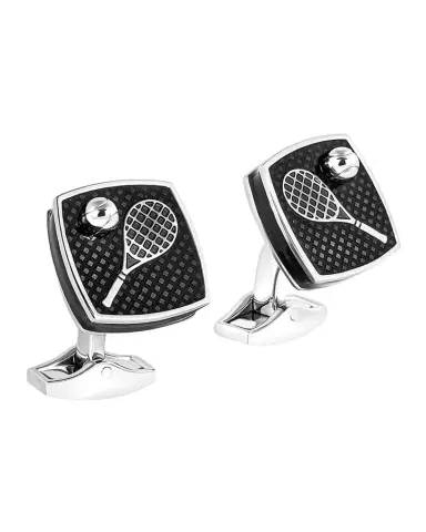 Tateossian Men's Sports Ice Tennis Cufflinks | Thumbnail 1