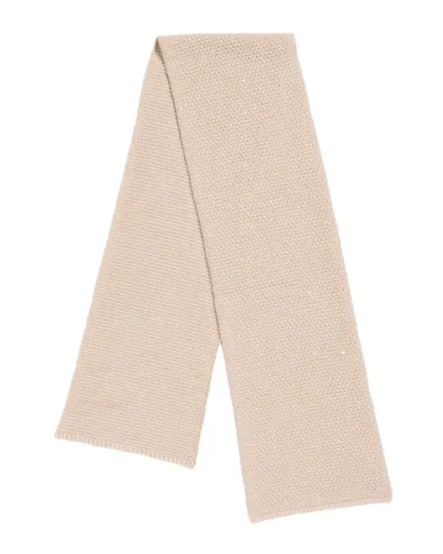 Sequined Cashmere Tweed Scarf