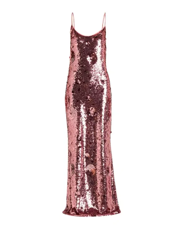 Isis Sleeveless Sequin Column Gown