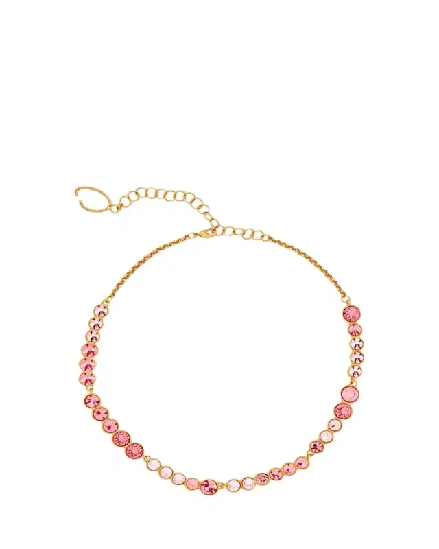 Oscar de la Renta Cascade Rhinestone Necklace