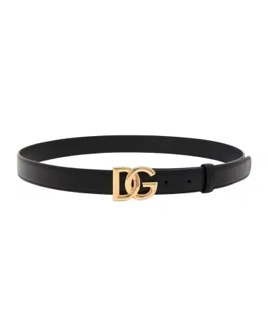 Dolce & Gabbana DG Logo Calfskin Belt | Thumbnail 1