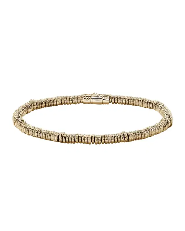 Men's 14K Yellow Gold Heishi Bracelet Men's 14K Yellow Gold Heishi Bracelet