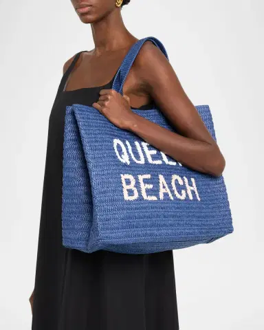 BTB Los Angeles Queen Beach Straw Tote Bag | Thumbnail 2