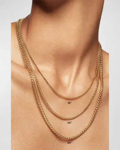 David Yurman Cable Collectibles Bead and Chain Necklace in 18K Gold/36"L | Thumbnail 3 David Yurman Cable Collectibles Bead and Chain Necklace in 18K Gold/36"L | Thumbnail 3