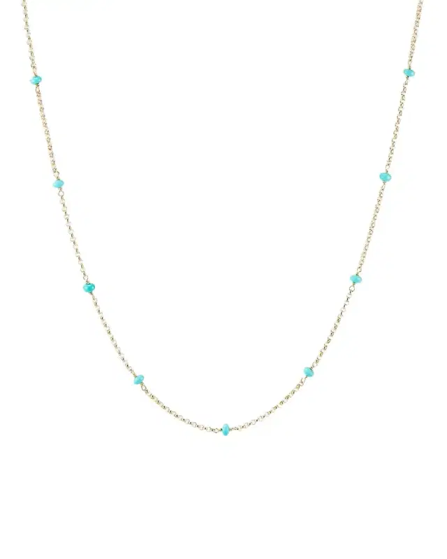 Cable Collectibles Bead and Chain Necklace in 18K Gold/36"L