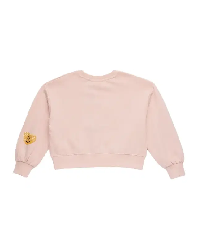 Girl's Miki Heart-Embroidered Cotton Sweatshirt