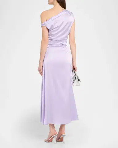 STAUD Phare Silk Midi Dress | Thumbnail 3