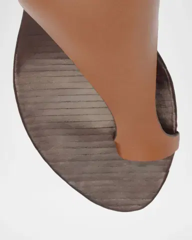 Alexandre Birman Eliah Block 45 mm Leather Block-Heel Sandals | Thumbnail 5
