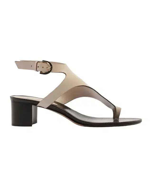 Eliah Block 45 mm Leather Block-Heel Sandals
