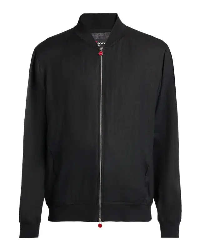 Men 's Linen Full-Zip Blouson