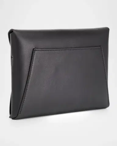Brunello Cucinelli Leather Envelope Pochette Clutch Bag | Thumbnail 7
