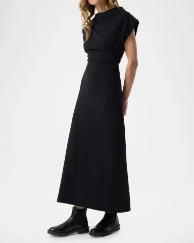 Akyn Studio Lola Asymmetric Fitted Maxi Dress | Thumbnail 4 Akyn Studio Lola Asymmetric Fitted Maxi Dress | Thumbnail 4