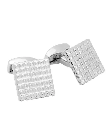 Tateossian Men's Palladium-Plated Diamond Giza Square Cufflinks | Thumbnail 1