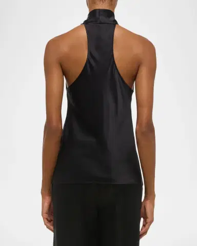 Helmut Lang Silk U-Neck Top | Thumbnail 3