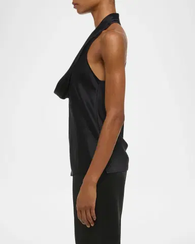 Helmut Lang Silk U-Neck Top | Thumbnail 4