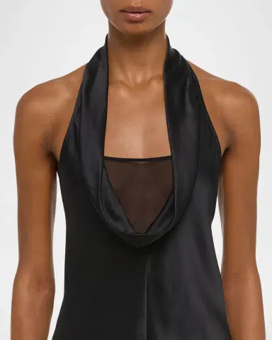 Helmut Lang Silk U-Neck Top | Thumbnail 5