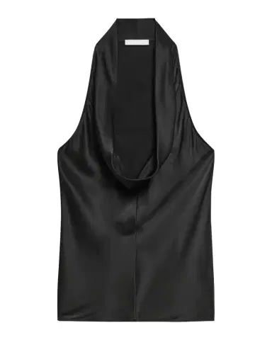 Helmut Lang Silk U-Neck Top | Thumbnail 1