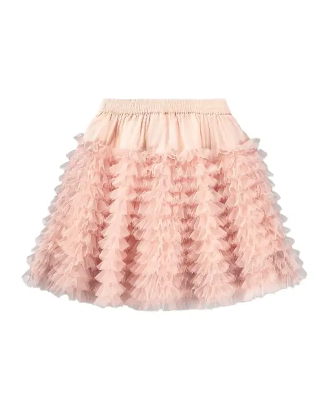 Girl 's Blissus Ruffle Tulle Skirt