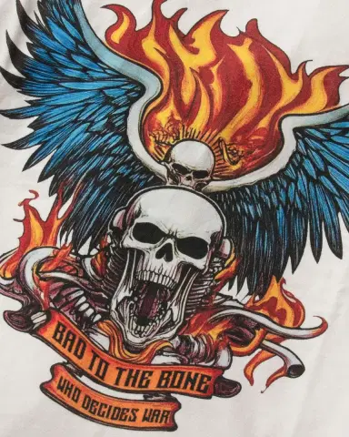 WHO DECIDES WAR en's Bad To The Bone Jersey Cotton T-Shirt | Thumbnail 5